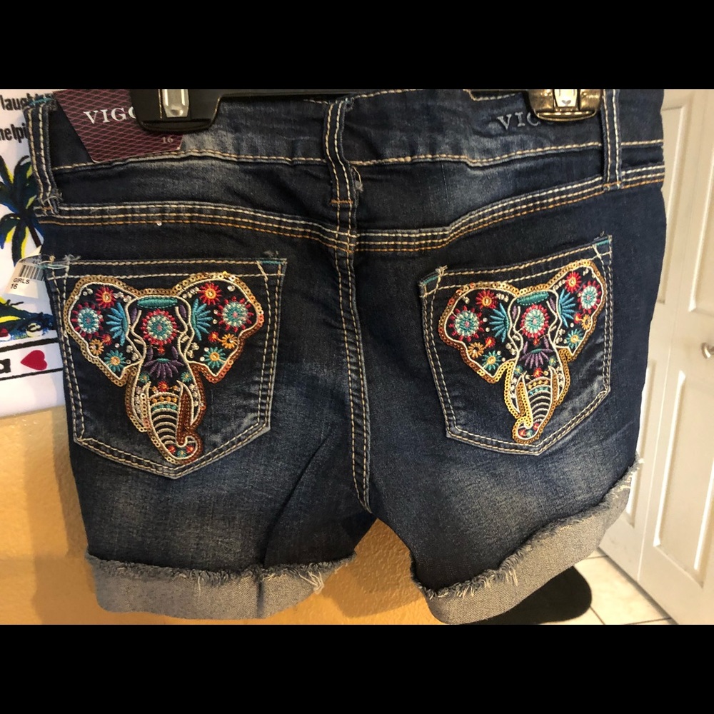 Kids jeans shorts size 16